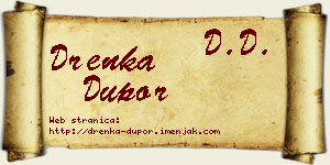 Drenka Dupor vizit kartica